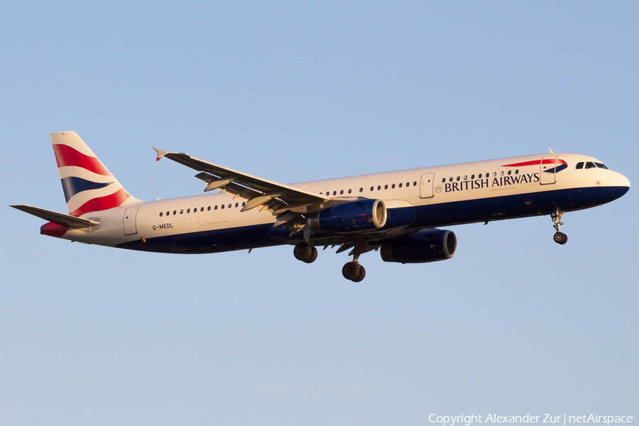 British Airways Airbus A321-231 (G-MEDL) | Photo 109699