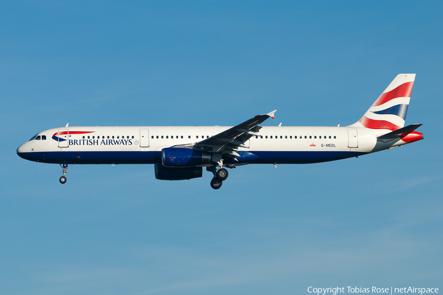 British Airways Airbus A321-231 (G-MEDL) | Photo 300807
