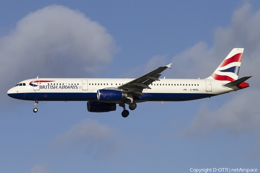 British Airways Airbus A321-231 (G-MEDL) | Photo 400775