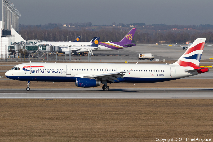 British Airways Airbus A321-231 (G-MEDL) | Photo 295959