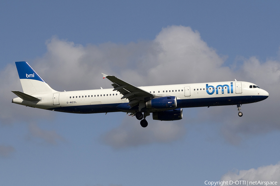 bmi Airbus A321-231 (G-MEDL) | Photo 277776