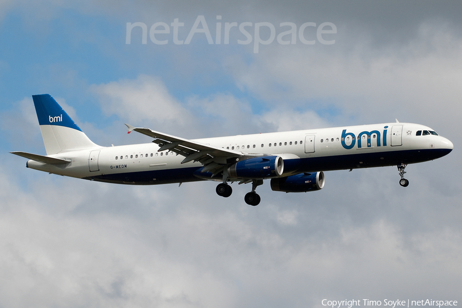 bmi Airbus A321-231 (G-MEDM) | Photo 21996