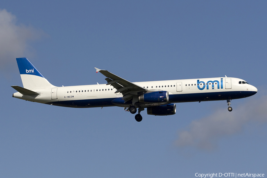 bmi Airbus A321-231 (G-MEDM) | Photo 277772