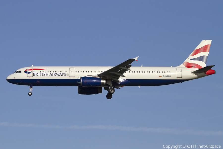 British Airways Airbus A321-231 (G-MEDN) | Photo 400202