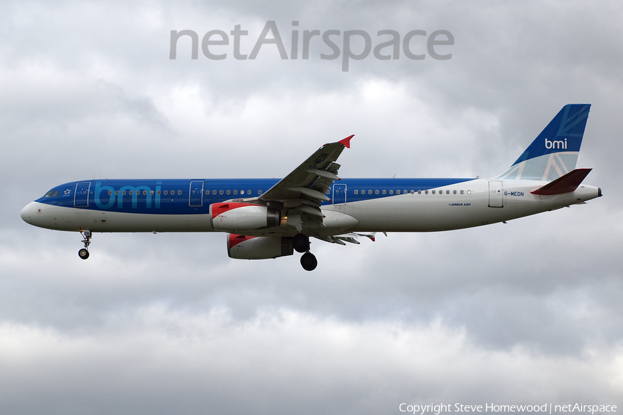 bmi Airbus A321-231 (G-MEDN) | Photo 669224