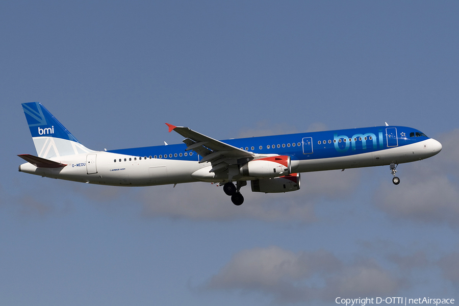 bmi Airbus A321-231 (G-MEDU) | Photo 277780