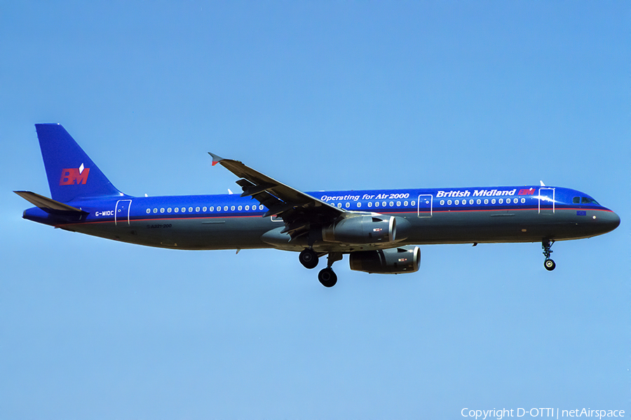 British Midland Airways - BMA Airbus A321-231 (G-MIDC) | Photo 425966