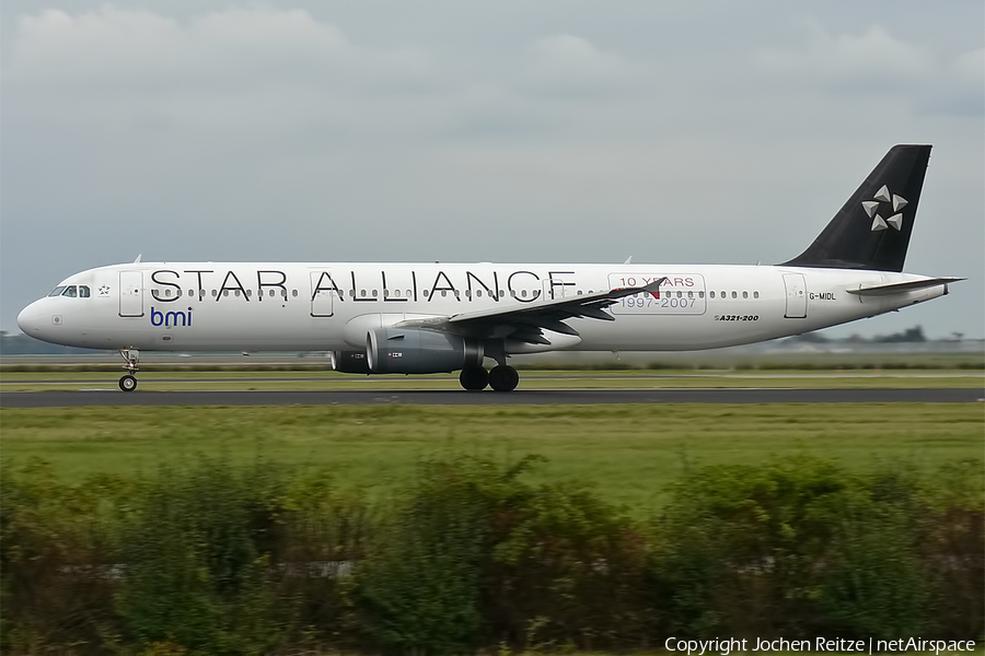 bmi Airbus A321-231 (G-MIDL) | Photo 90161