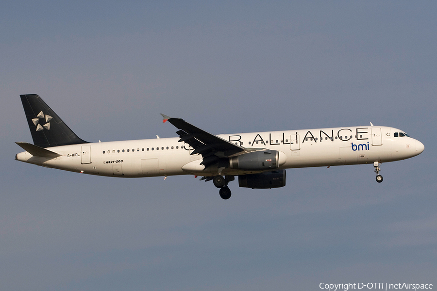 bmi Airbus A321-231 (G-MIDL) | Photo 271750