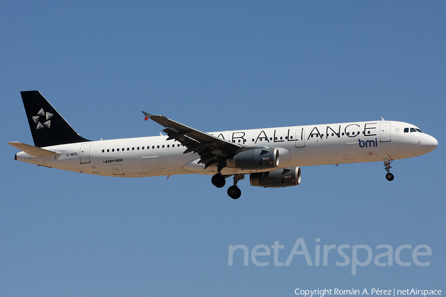 bmi Airbus A321-231 (G-MIDL) | Photo 282317