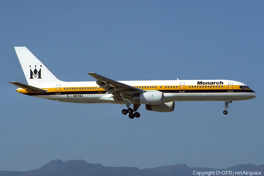 Monarch Airlines Boeing 757-2T7 (G-MOND) | Photo 373252