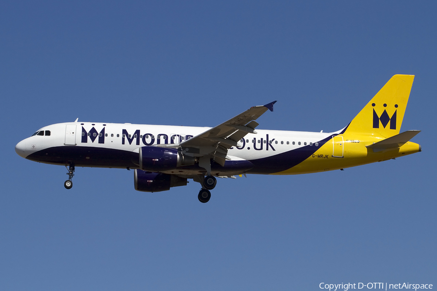 Monarch Airlines Airbus A320-214 (G-MRJK) | Photo 414059