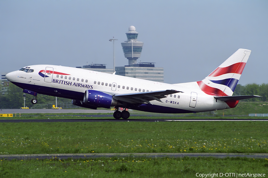 British Airways (Maersk Air UK) Boeing 737-5L9 (G-MSKA) | Photo 468076