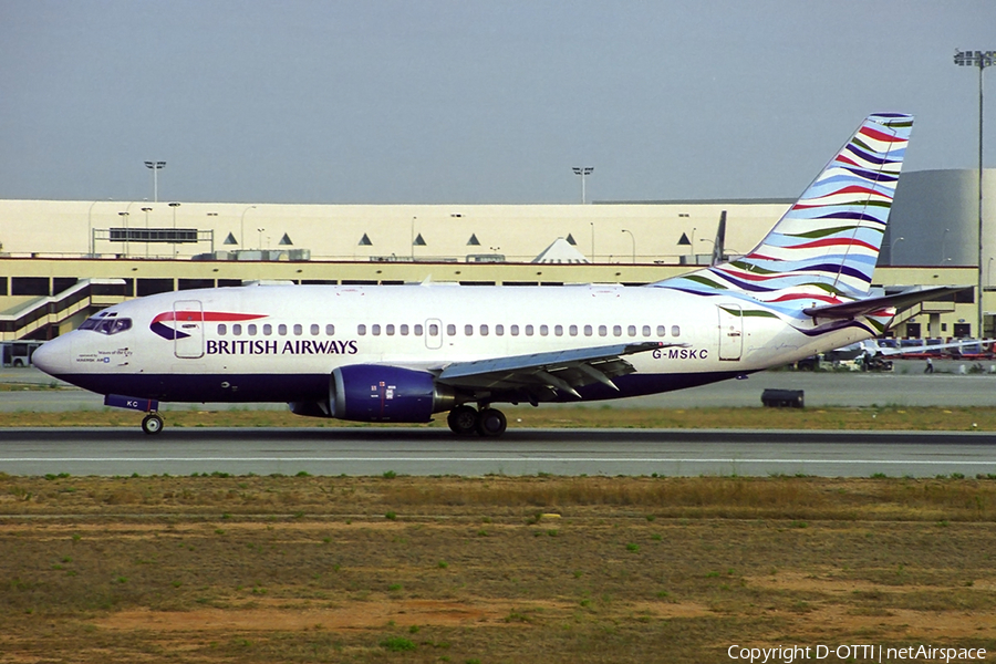 British Airways Boeing 737-5L9 (G-MSKC) | Photo 346341