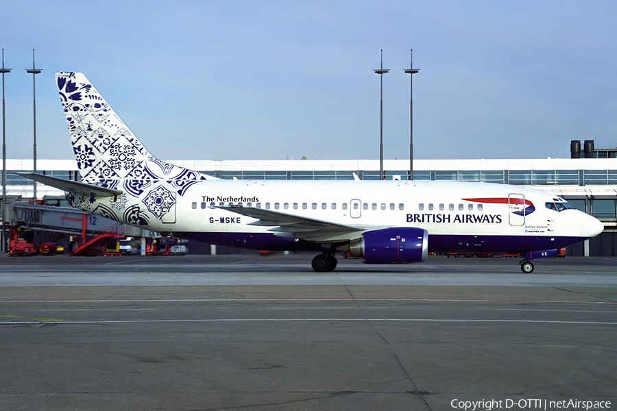 British Airways (Maersk Air UK) Boeing 737-5L9 (G-MSKE) | Photo 558572