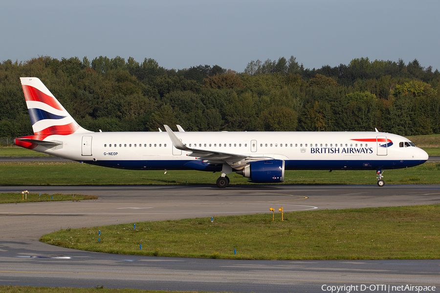 British Airways Airbus A321-251NX (G-NEOP) | Photo 347875