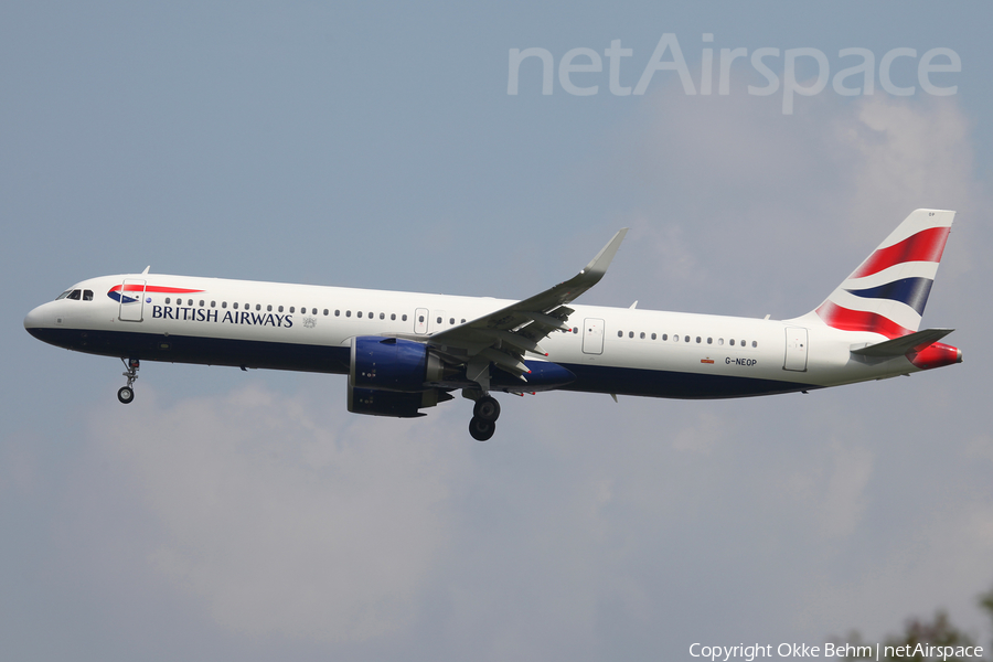 British Airways Airbus A321-251NX (G-NEOP) | Photo 335237