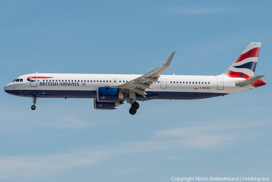 British Airways Airbus A321-251NX (G-NEOR) | Photo 319050