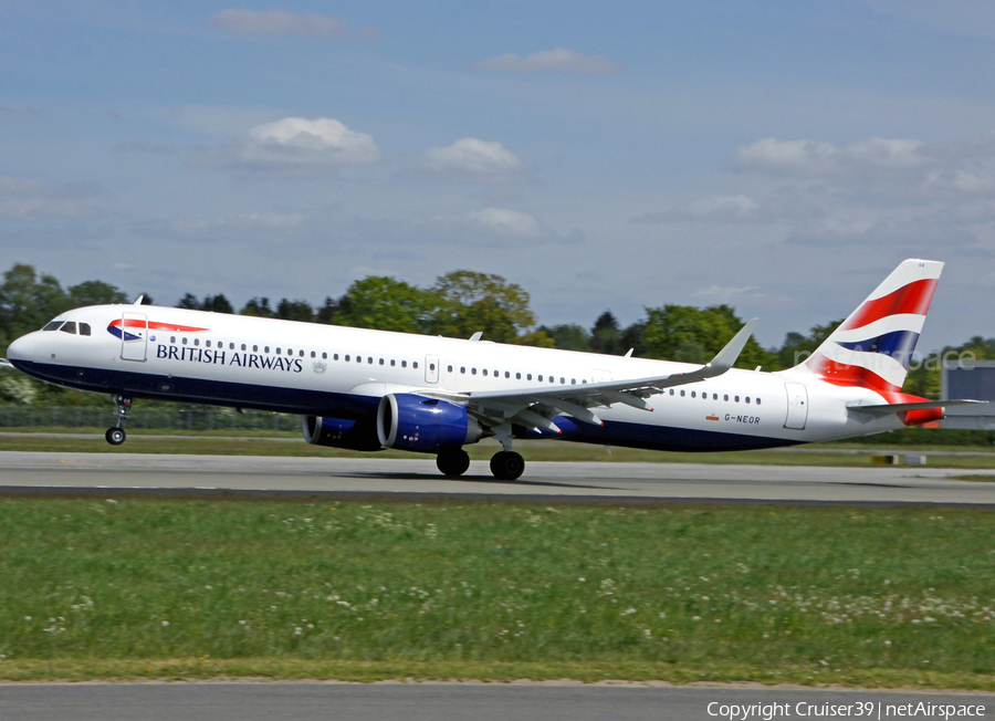British Airways Airbus A321-251NX (G-NEOR) | Photo 359228