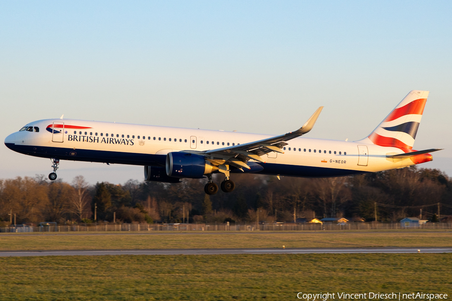 British Airways Airbus A321-251NX (G-NEOR) | Photo 554612