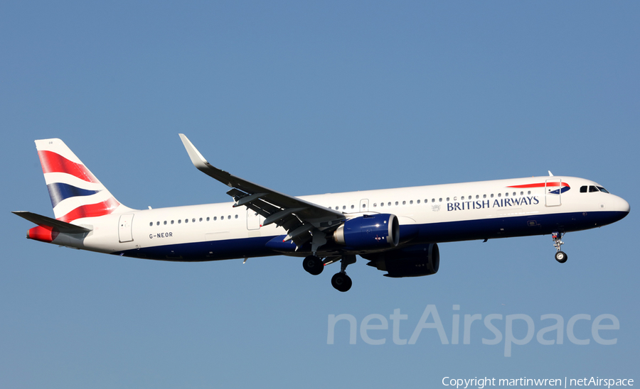 British Airways Airbus A321-251NX (G-NEOR) | Photo 296993