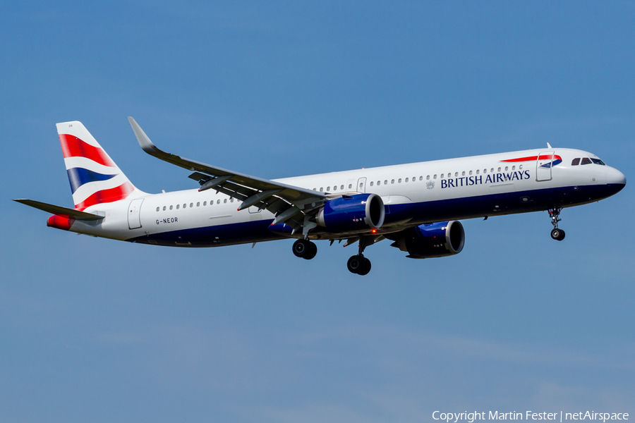 British Airways Airbus A321-251NX (G-NEOR) | Photo 345706