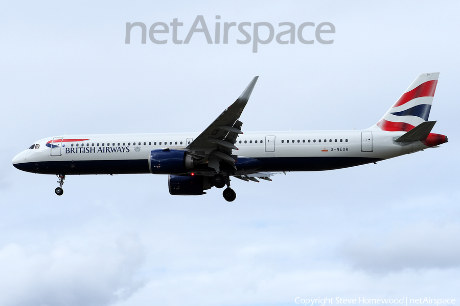 British Airways Airbus A321-251NX (G-NEOR) | Photo 533710