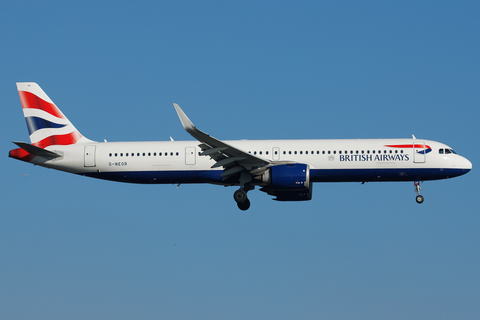 British Airways Airbus A321-251NX (G-NEOR) at  London - Heathrow, United Kingdom