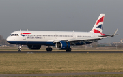 British Airways Airbus A321-251NX (G-NEOS) at  Amsterdam - Schiphol, Netherlands