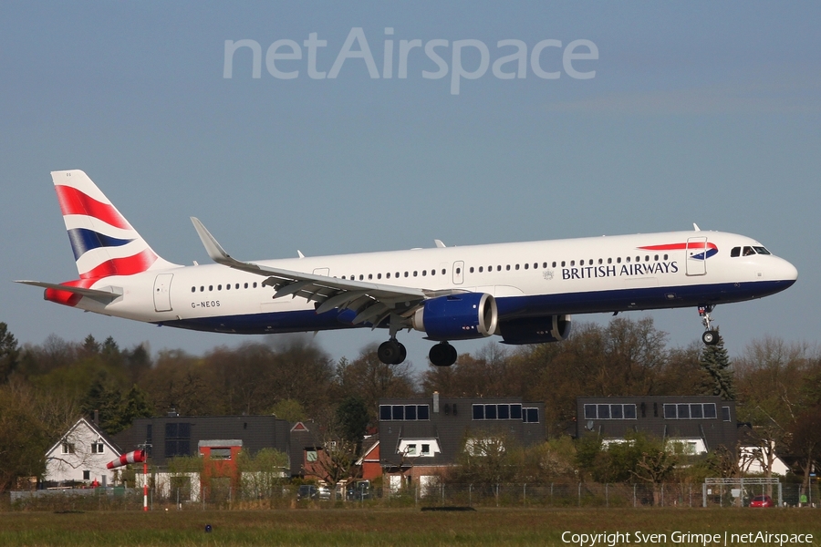 British Airways Airbus A321-251NX (G-NEOS) | Photo 505389