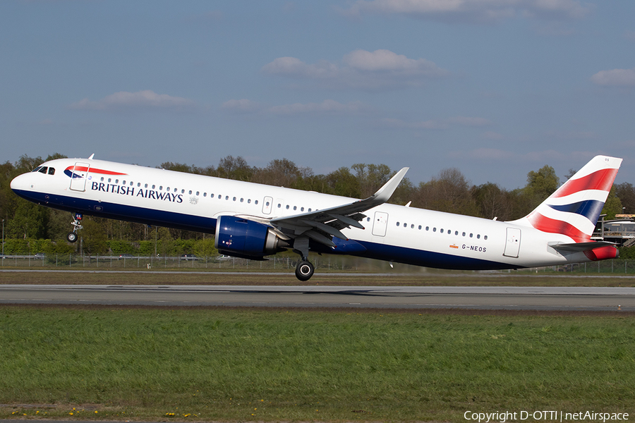 British Airways Airbus A321-251NX (G-NEOS) | Photo 506604