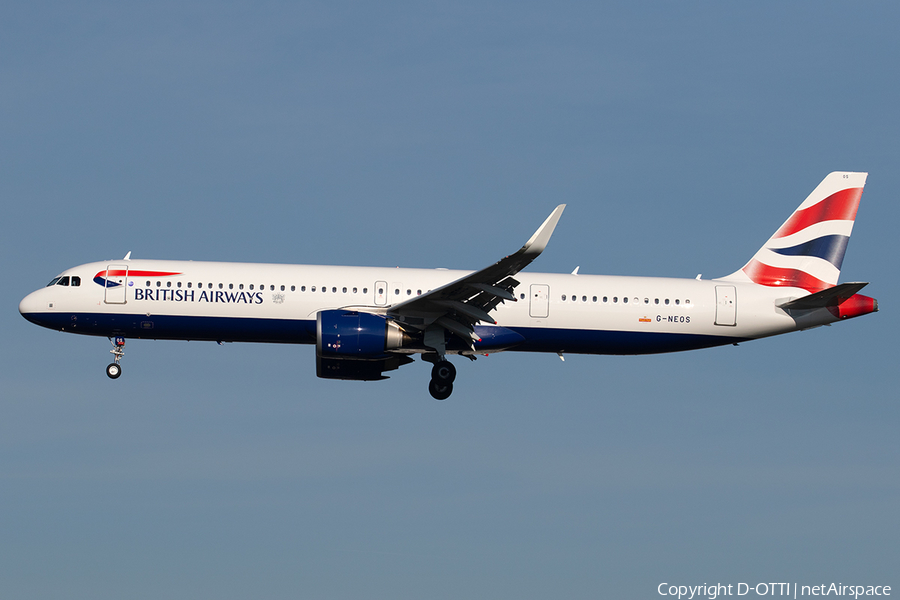 British Airways Airbus A321-251NX (G-NEOS) | Photo 295316