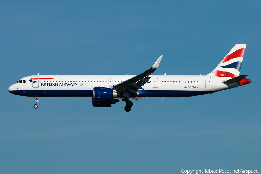 British Airways Airbus A321-251NX (G-NEOS) | Photo 301338