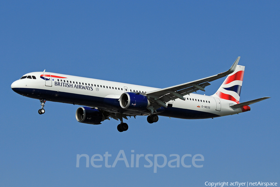 British Airways Airbus A321-251NX (G-NEOS) | Photo 311972