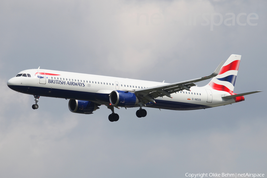 British Airways Airbus A321-251NX (G-NEOS) | Photo 335239