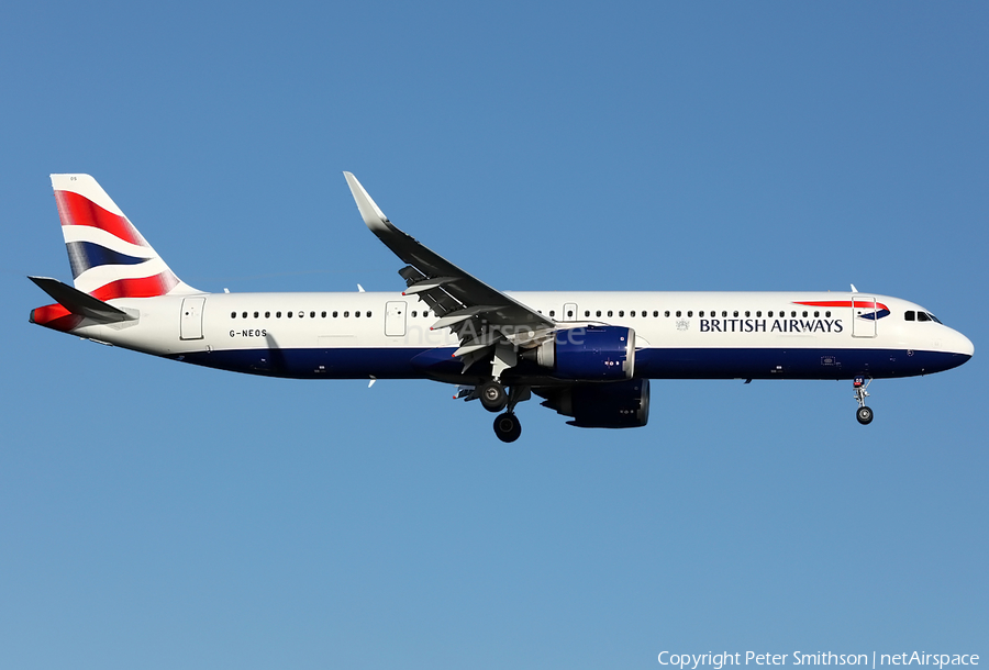 British Airways Airbus A321-251NX (G-NEOS) | Photo 366082