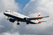 British Airways Airbus A321-251NX (G-NEOS) at  London - Heathrow, United Kingdom