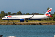 British Airways Airbus A321-251NX (G-NEOT) at  Corfu - International, Greece