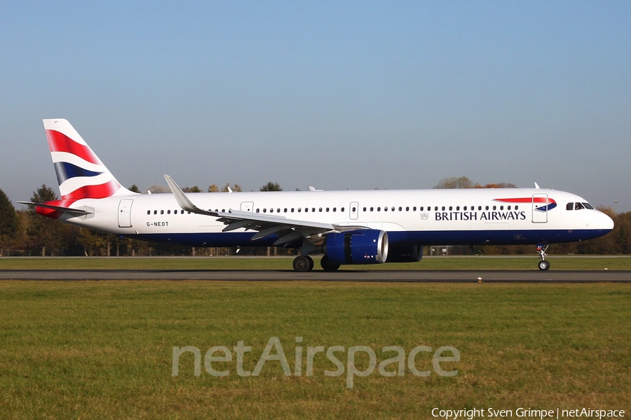 British Airways Airbus A321-251NX (G-NEOT) | Photo 368029