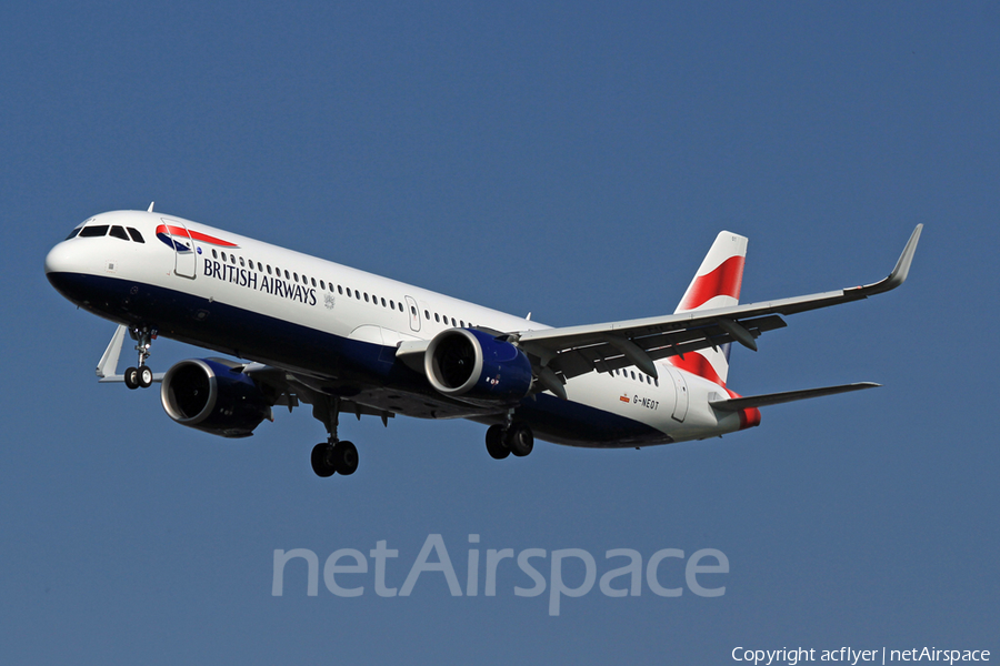 British Airways Airbus A321-251NX (G-NEOT) | Photo 309164