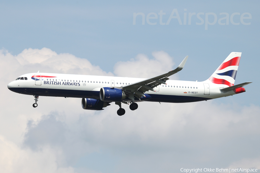 British Airways Airbus A321-251NX (G-NEOT) | Photo 335240