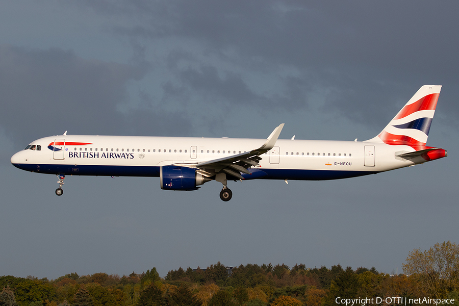 British Airways Airbus A321-251NX (G-NEOU) | Photo 354964