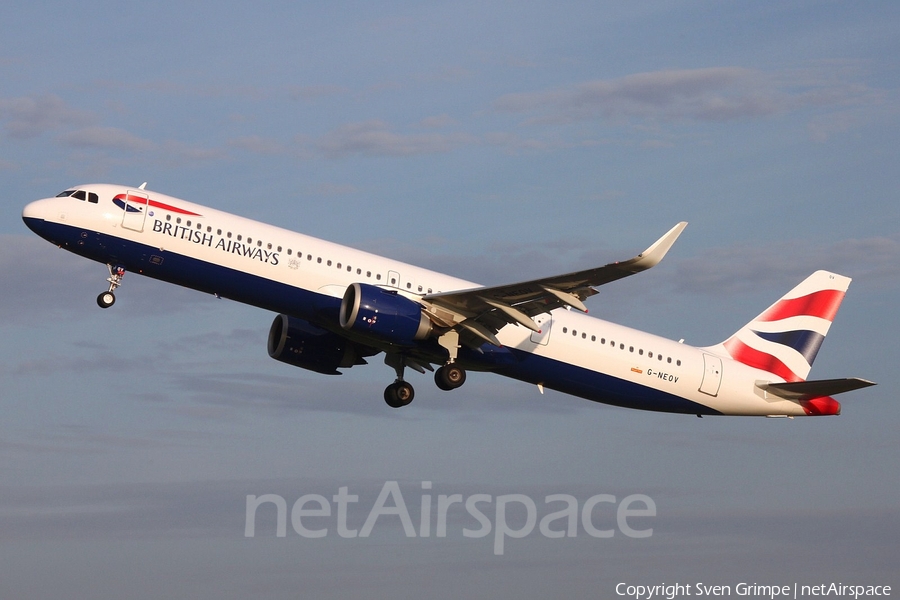 British Airways Airbus A321-251NX (G-NEOV) | Photo 353220