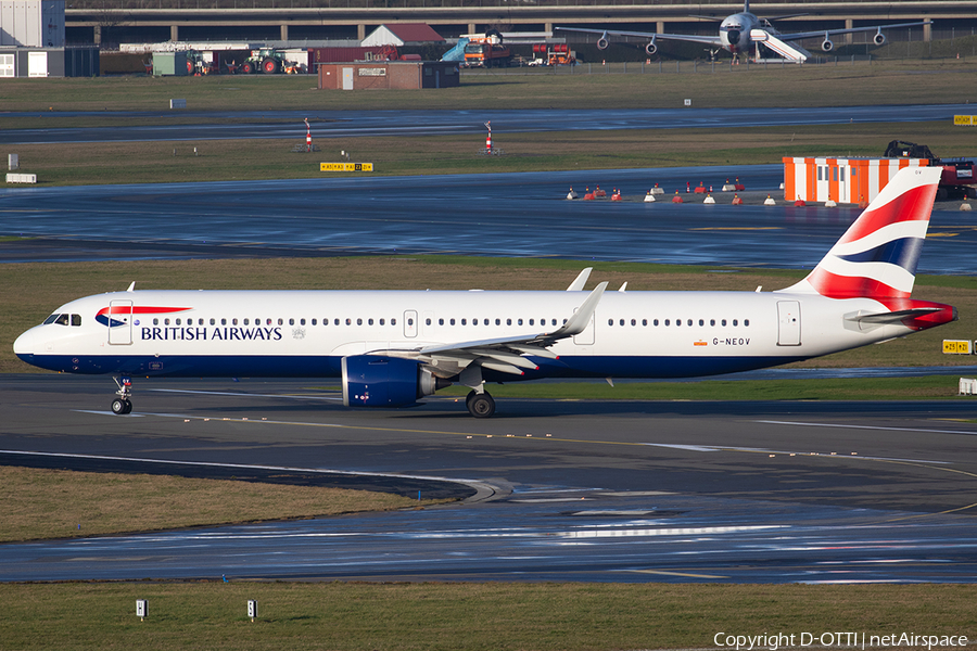 British Airways Airbus A321-251NX (G-NEOV) | Photo 368401