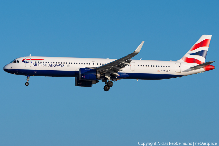 British Airways Airbus A321-251NX (G-NEOV) | Photo 368424