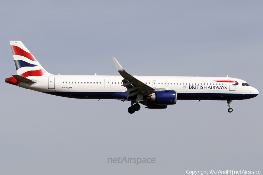 British Airways Airbus A321-251NX (G-NEOV) | Photo 558063