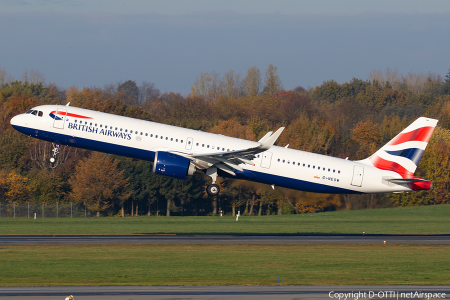 British Airways Airbus A321-251NX (G-NEOW) | Photo 357806