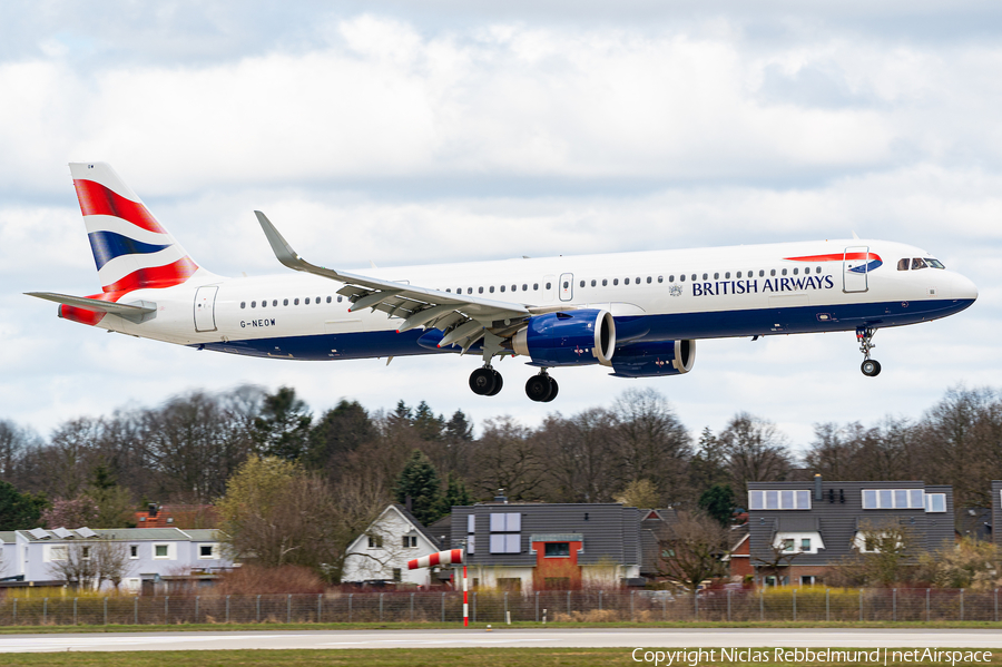 British Airways Airbus A321-251NX (G-NEOW) | Photo 379052