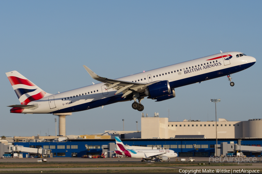 British Airways Airbus A321-251NX (G-NEOW) | Photo 396137