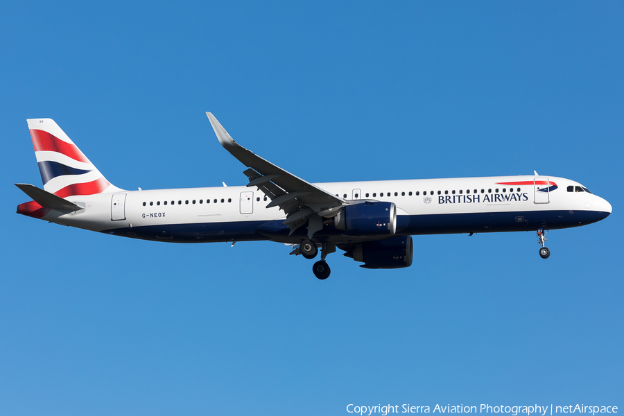 British Airways Airbus A321-251NX (G-NEOX) | Photo 379681